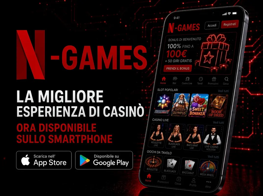 Netflix Casino Italia con slot e giochi live